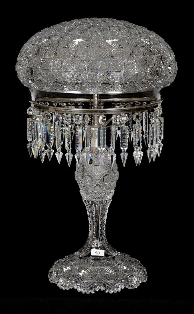 TABLE LAMP - 20" X 12" - ABCG - MUSHROOM SHADE (1 of 5)