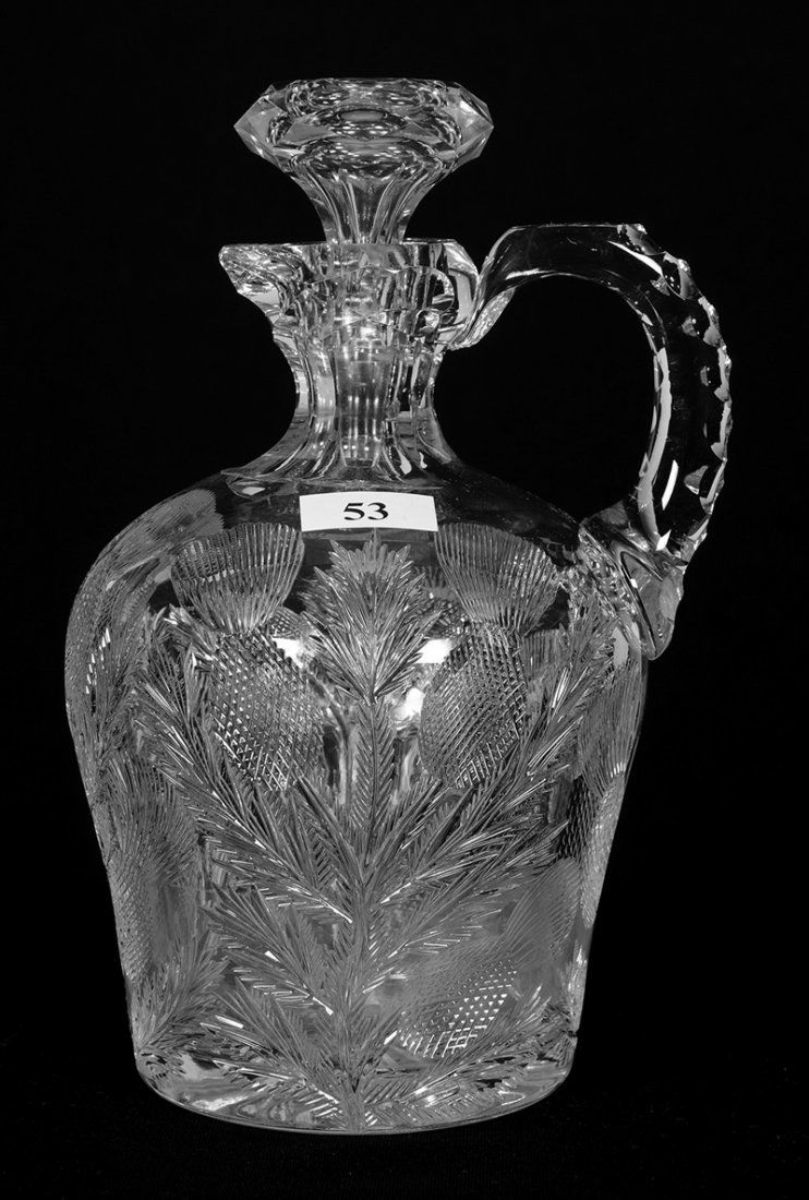 WHISKEY JUG - 8" - ABCG - PEKIN PATTERN (1 of 3)