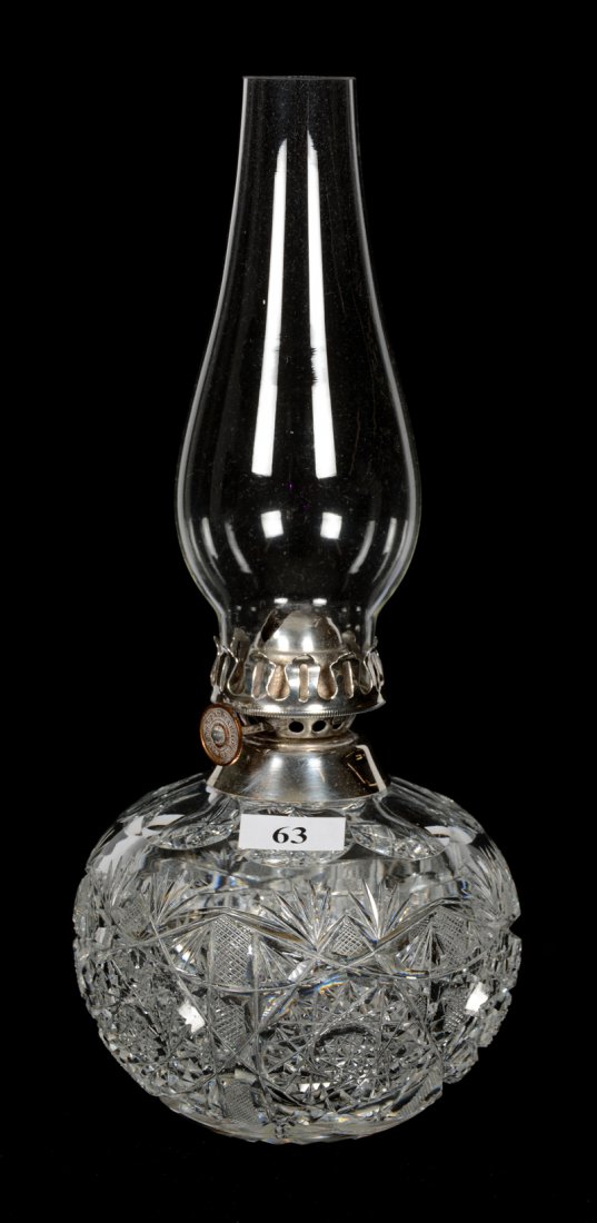 BEDSIDE KEROSENE LAMP - 5" X 4.25" - ABCG (1 of 3)