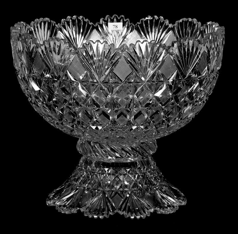 TWO-PART PUNCH BOWL - 11.75" X 14" - ABCG (1 of 3)