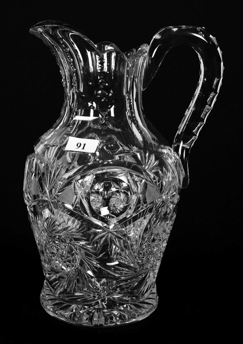 WATER PITCHER - 9.5" - ABCG - SIGNED PITKIN & BROOKS (1 of 3)