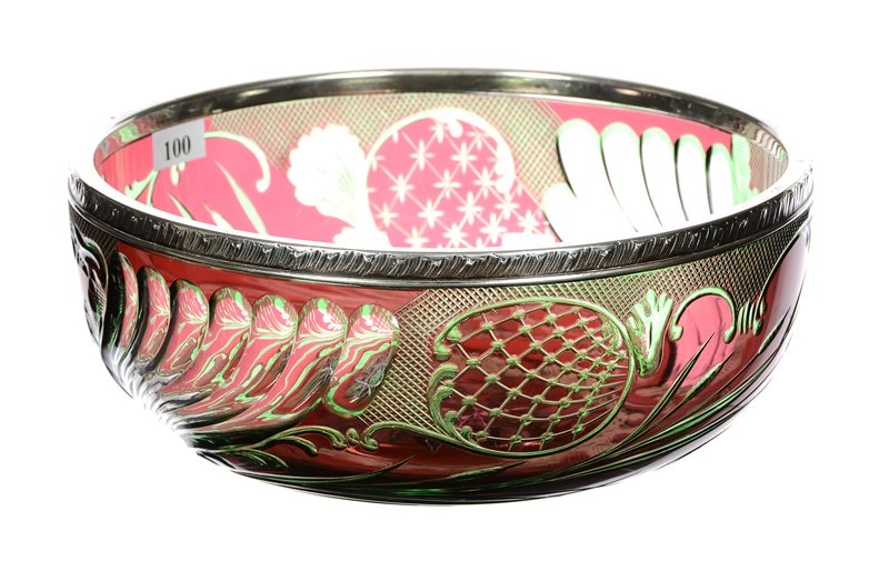 EXTREMELY RARE BOWL - 3.5" X 8.75" - SIGNED BACCARAT (1 of 4)