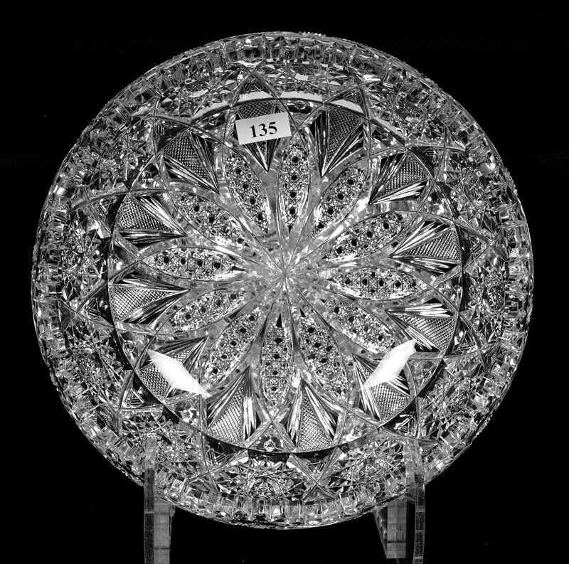 ROLLED RIM BOWL - 3" X 9" -ABCG - REX PATTERN VARIATION (1 of 3)