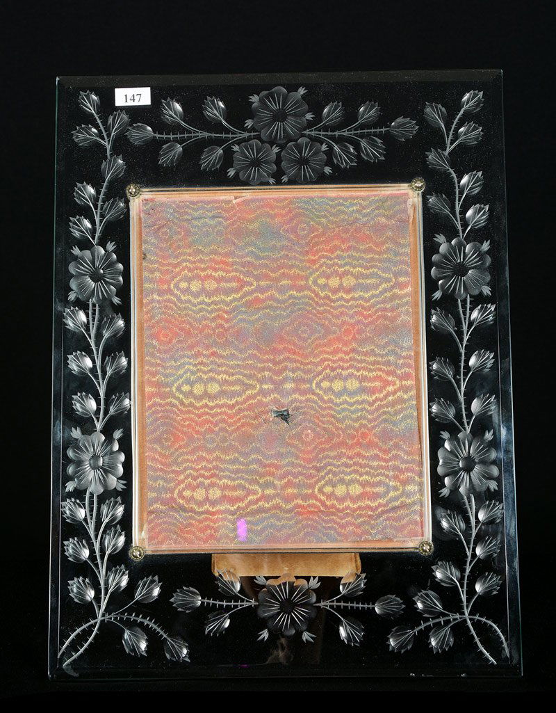 PICTURE FRAME - 17" X 13" - ENGRAVED WILD ROSE BORDER (1 of 4)
