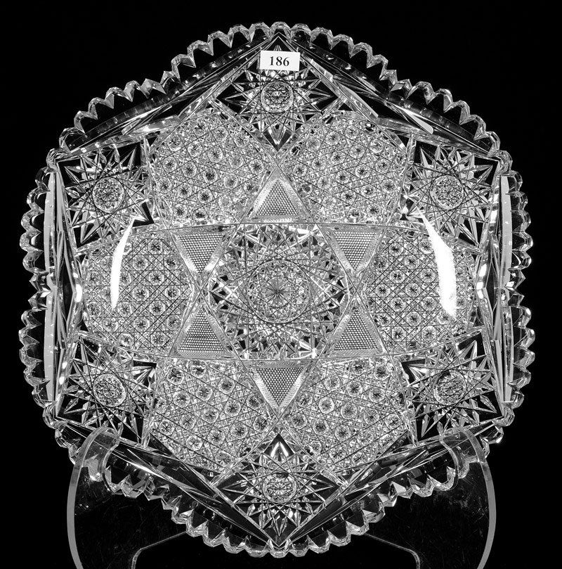 ROUND TRAY - 13.5" - ABCG - STAR OF DAVID CENTER (1 of 3)