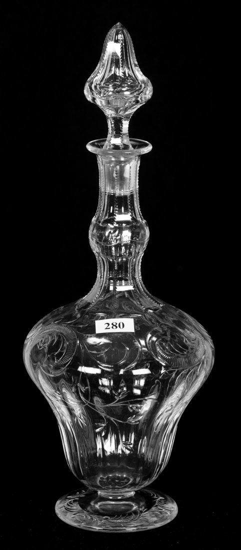 FOOTED DECANTER - 13.25" - ABCG (1 of 3)