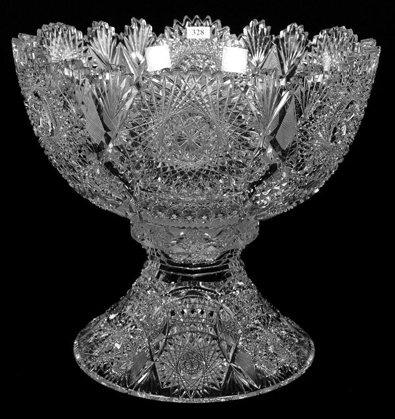 TWO-PART PUNCH BOWL - 13" X 14" - ABCG (1 of 3)