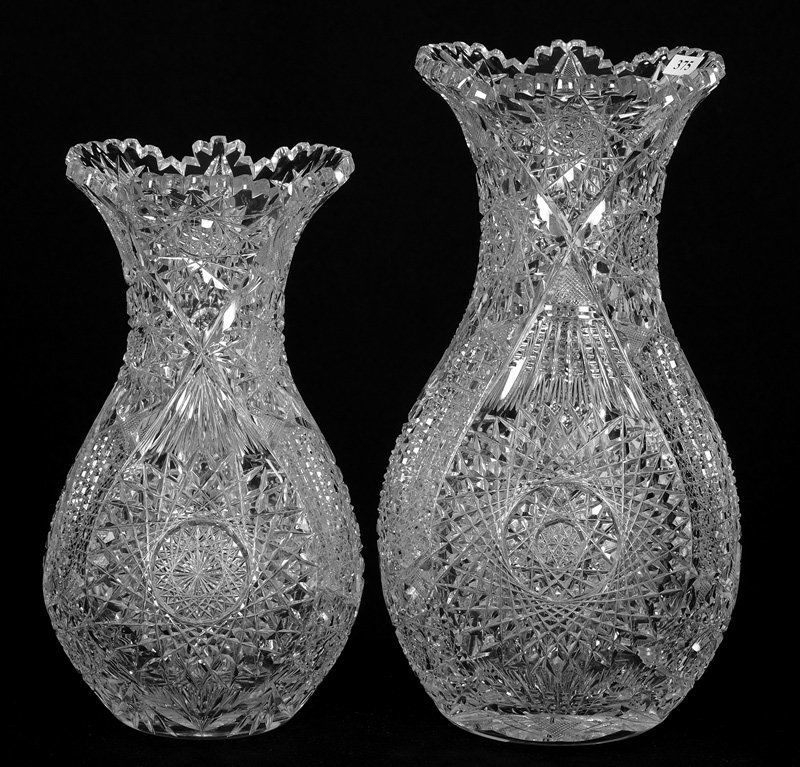 (2) BOWLING PIN VASES - ABCG (1 of 3)