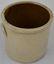 10.5" X 11" SALT GLAZE STONEWARE THREE GALLON CROCK - 2