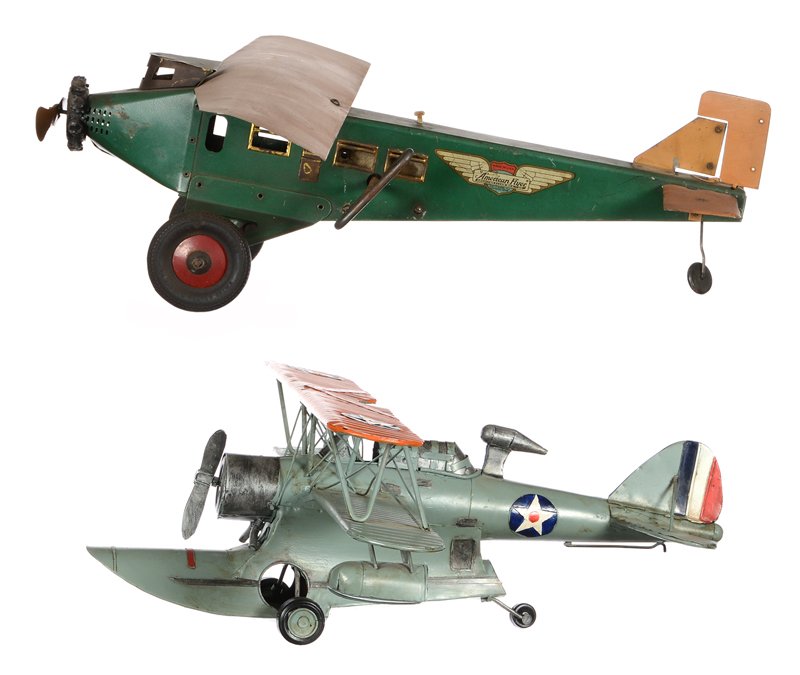 (2) STEEL PRESSED TOY AIRPLANES (1 of 5)