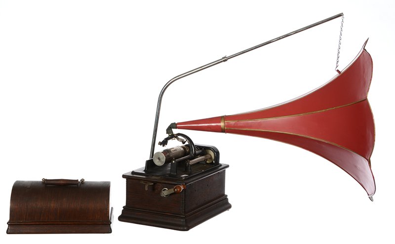 12" X 13" EDISON STANDARD MODEL B CYLINDER PHONOGRAPH (1 of 4)