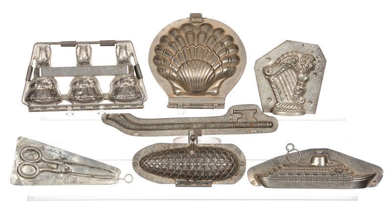 (7) VINTAGE CHOCOLATE MOLDS INCLUDING (1 of 2)