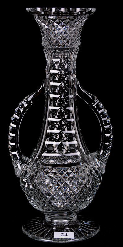 PEDESTAL TWO-HANDLED VASE - 11.5" - ABCG (1 of 2)