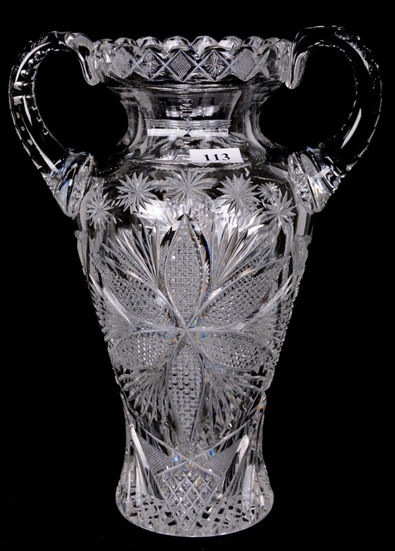 VASE, TWO-HANDLED - 10.25" - ABCG (1 of 2)