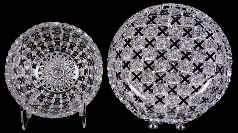 (2) ABCG "PRINCESS" PATTERN BOWLS BY DORFLINGER (1 of 3)