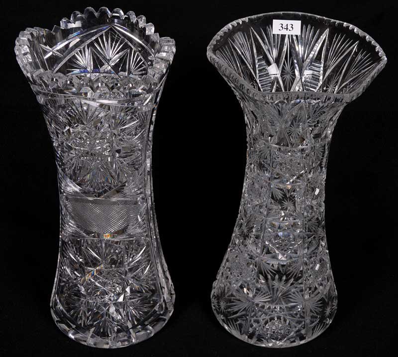 (2) 12" VASES - ABCG (1 of 2)