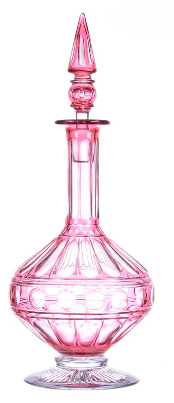 Footed Decanter 12.5” American Brilliant Cut Glass (1 of 2)