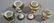 (7) UNMARKED R.S.PRUSSIA MOLD #601 PEDESTAL CREAMERS - 2