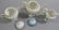 (7) UNMARKED R.S.PRUSSIA MOLD #601 PEDESTAL CREAMERS - 6
