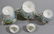 (7) UNMARKED R.S.PRUSSIA MOLD #601 PEDESTAL CREAMERS - 7