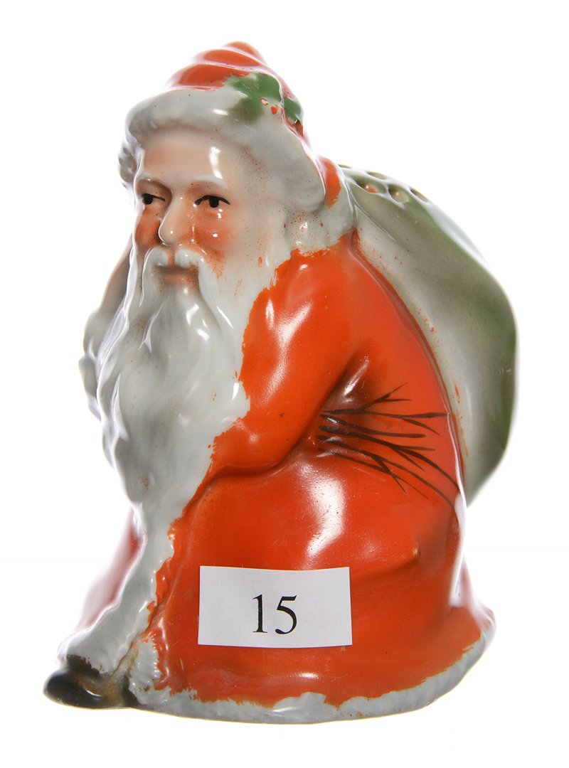 VERY RARE! 4.25" UNMARKED ROYAL BAYREUTH FIGURAL SANTA (1 of 3)