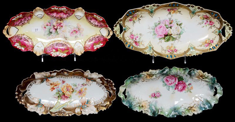 (4) R.S.PRUSSIA CELERY TRAYS INCLUDING (1 of 3)