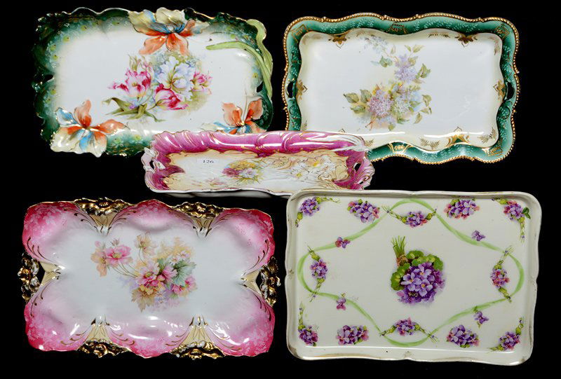 (5) PRUSSIA AND PRUSSIA STYLE DRESSER TRAYS (1 of 5)