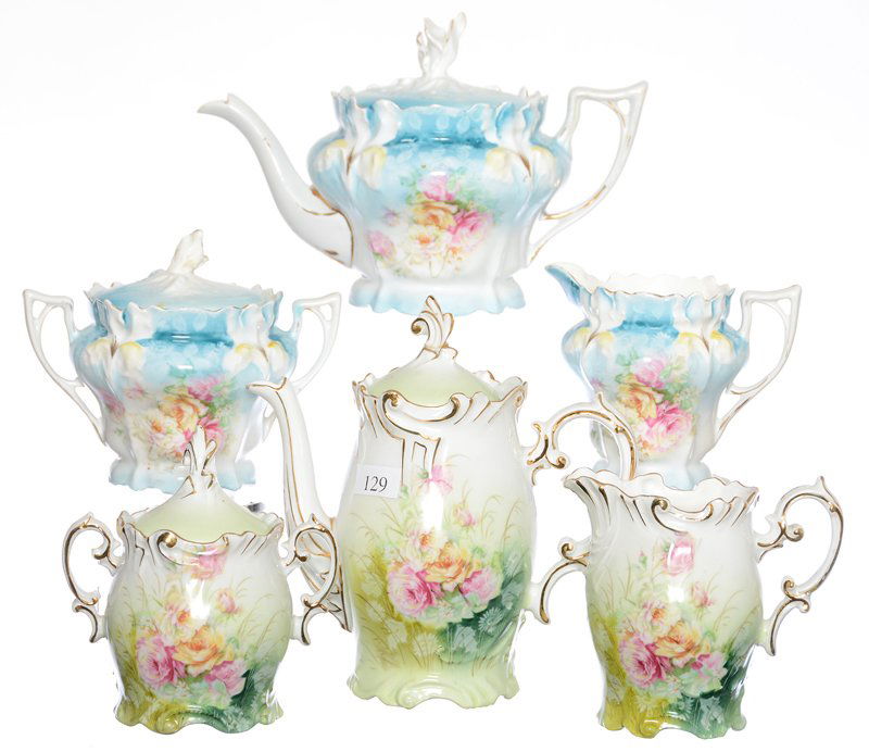 (2) THREE PIECE TEA SETS (1 of 3)