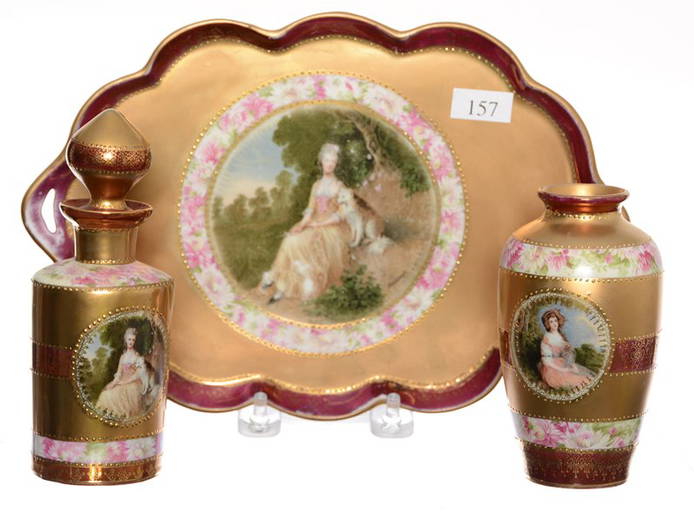 Three Piece Gainsborough Portrait Items
