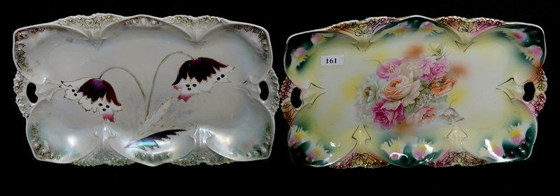 (2) 11.75" R.S.PRUSSIA POINT AND CLOVER MOLD DRESSER (1 of 2)