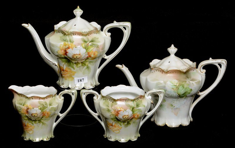 (4) R.S.PRUSSIA TEA SET ITEMS INCLUDING (1 of 2)