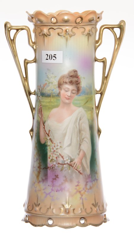 9" RSP TWO-HANDLED VASE (1 of 3)