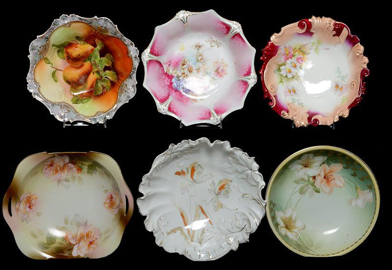 (6) ASSORTED PRUSSIA AND PRUSSIA STYLE BOWLS INCLUDING (1 of 3)