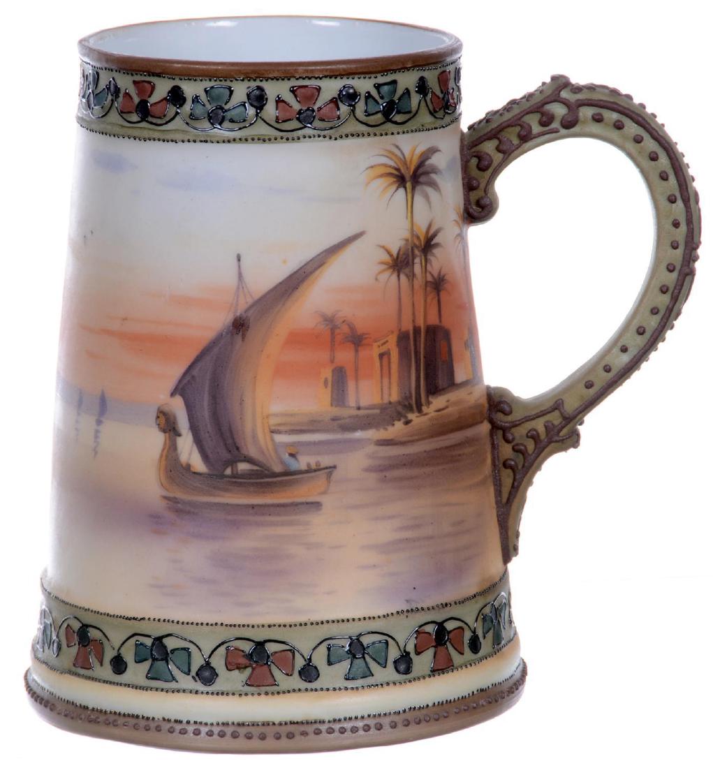 5.5" MARKED NIPPON (GREEN WREATH) STEIN (1 of 3)