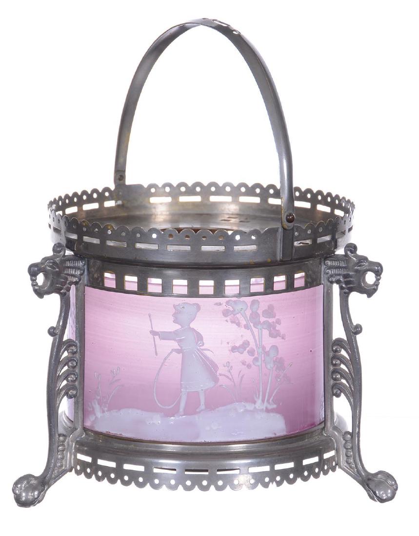 4.5" X 5" MARY GREGORY TEA WARMER (1 of 3)