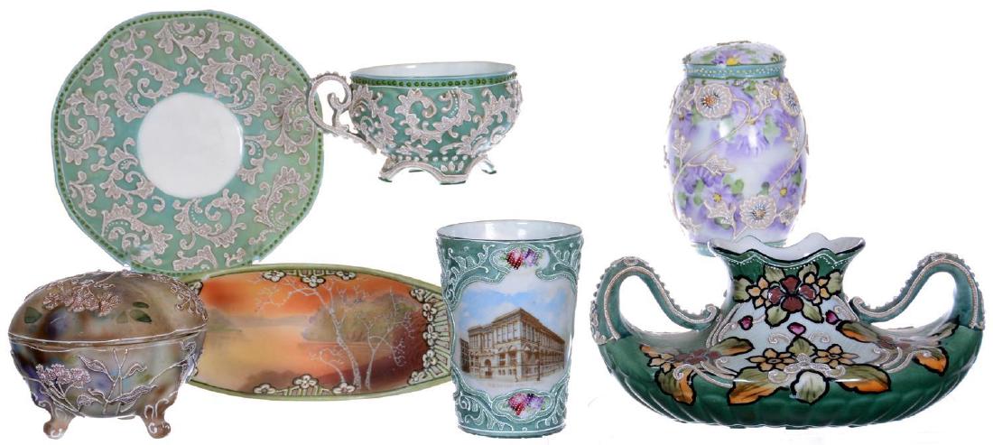 (6) NIPPON STYLE MORIAGA DECORATED ITEMS INCLUDING (1 of 7)