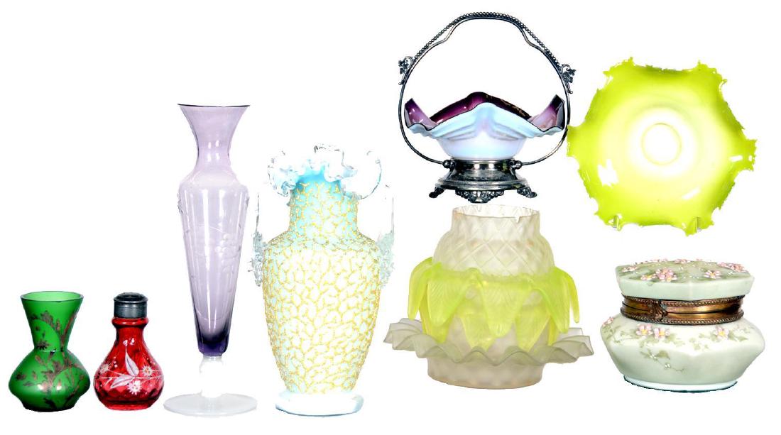 (8) ASSORTED ART GLASS ITEMS INCLUDING (1 of 5)