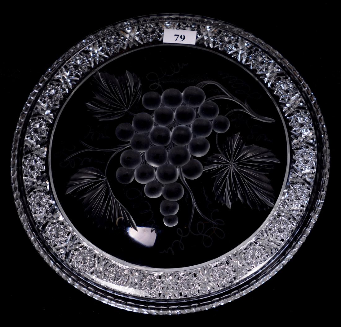 ROUND TRAY - 9.75" - ABCG - SIGNED TUTHILL VINTAGE (1 of 2)