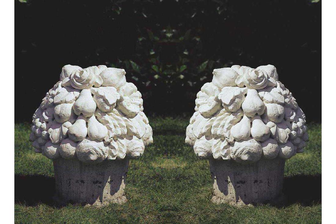 Pair Quartz Stone Garden Sculptures (1 of 1)