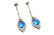 Blue topaz earrings