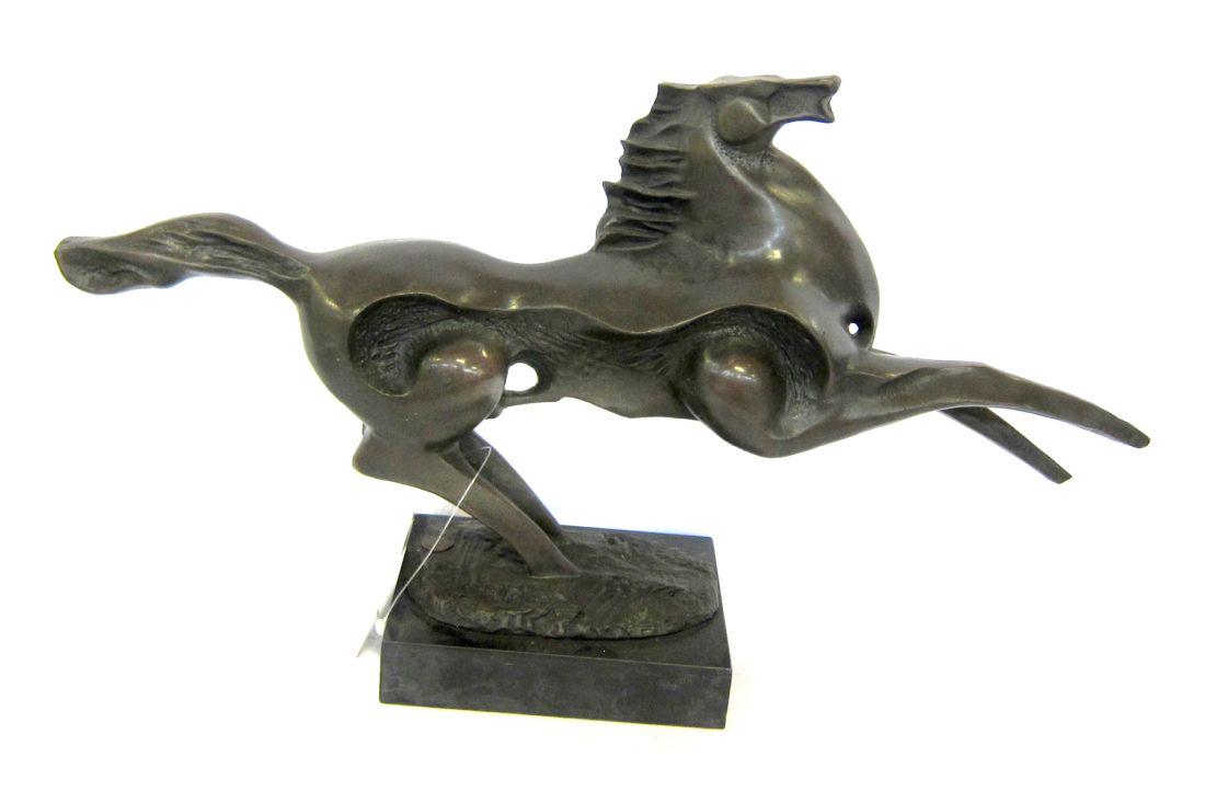 Bronze sculpture of rearing horse (1 of 1)