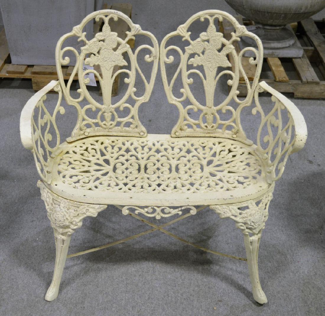 Art Nouveau cast iron garden bench (1 of 1)