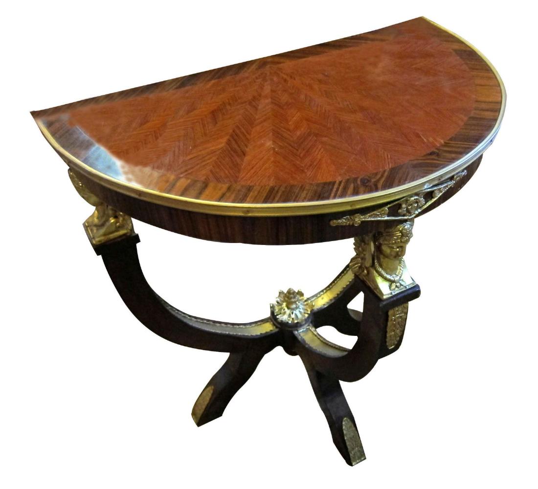Empire-style demi-lune console (1 of 3)