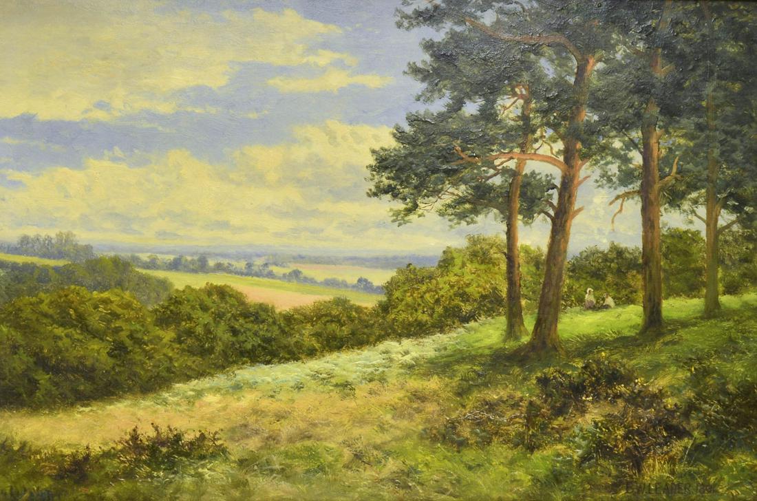 After Benjamin Williams Leader: After Benjamin Williams Leader (1831-1923 British) (Ref. Bénézit)Summer Landscape. Oil on canvas. Signed and dated 1891 lower right. Approx. 20" x 30".