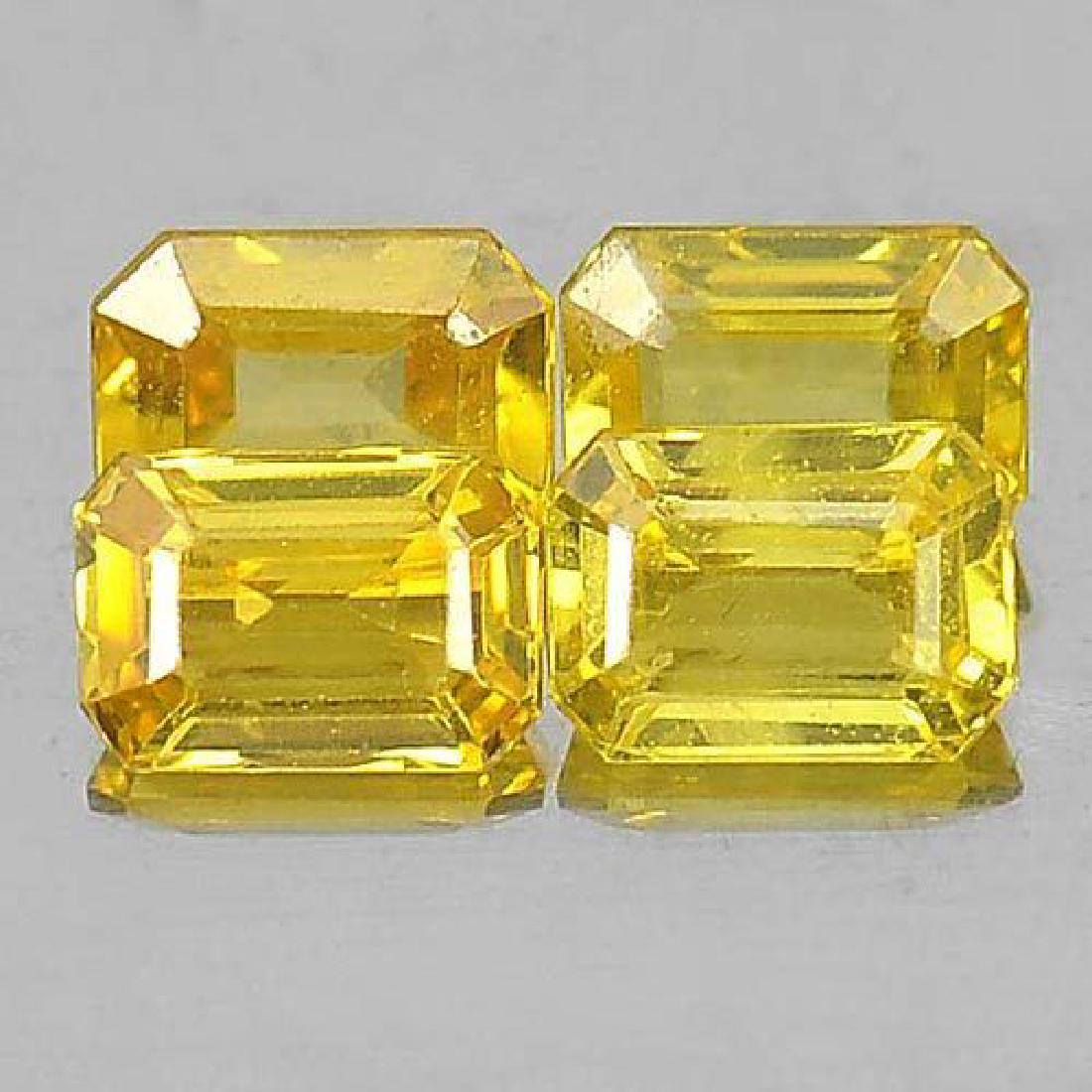 1.25 CT. 4 PCS. OCTAGON SHAPE NATURAL YELLOW SAPPHIRE (1 of 3)