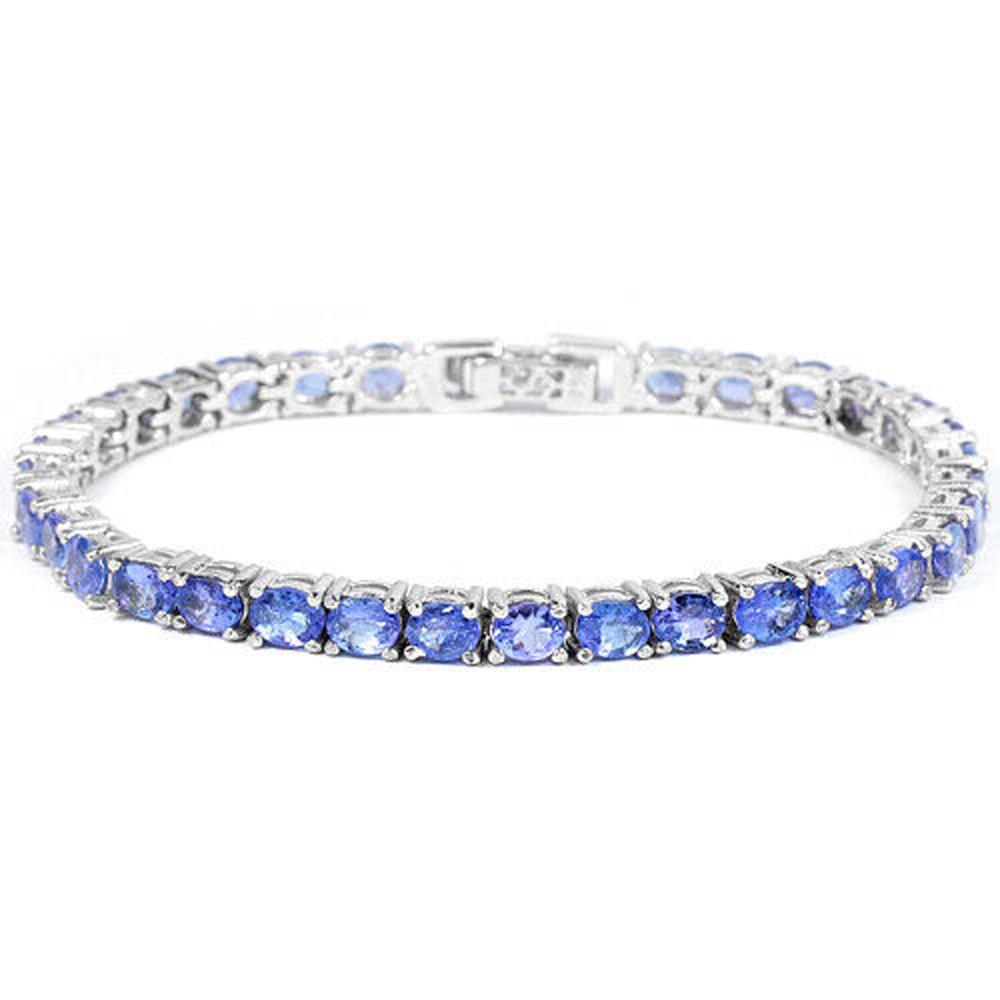 925 Sterling Silver Natural Deep Blue Violet Tanzanite (1 of 3)