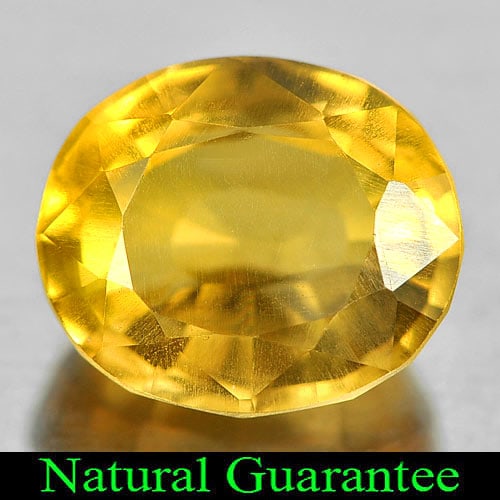 Yellow Citrine 2.90 Ct. Oval Shape 9.5 x 8.1 Mm. Natural Gemstone Unheated (1 of 3)