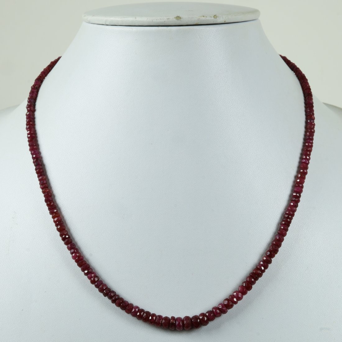 Natural Ruby 92.5 Sterling Silver Necklace (1 of 5)