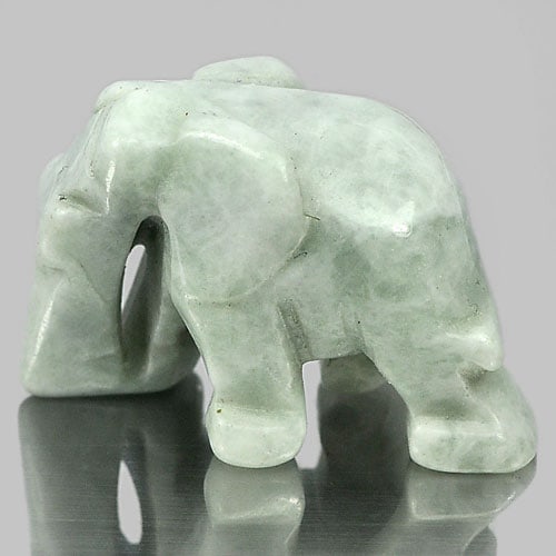 Jade Green White 47.26 Ct. Elephant Carving 26 x 18 x 14 Mm. Natural Unheated: Gemstone Natural Jade Carving ProductID 819812973 Weight 47.26 CT. Size 26 x 18 x 14 Mm. Shape Elephant Carving Color Green Clarity Opaque Luster Good Origin Thailand Treatment Unheated Hardness: 6.5
