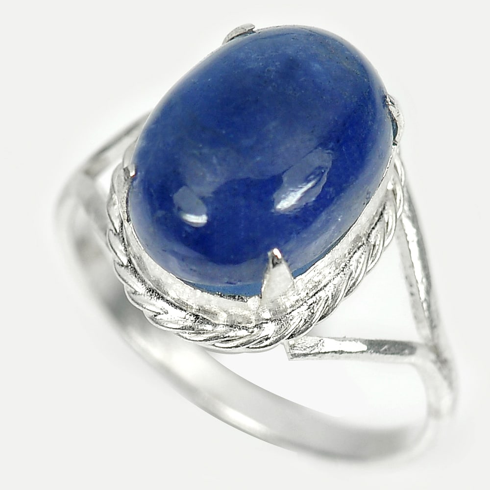 Sterling Silver Ring Jewelry Size 7.5 Natural Gem Oval Cabochon Blue Tanzanite 4.12 G.: Product ID: 200108135 Product Name: Sterling Silver Ring Product Type: 925 Sterling Silver Fine Jewelry Jewelry Weight: 4.12 Grams. Ring Size: 7.5 Resizable(Fee) Gemstones Color: Blue Metal: Solid Sil